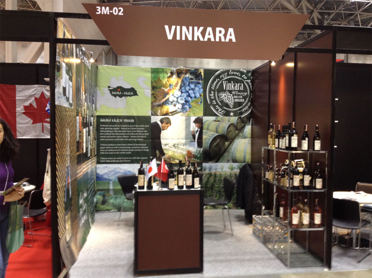 Vinkara, 4-6 Nisan 2012 tarihlerinde Japonya’daki Şarap Fuarında standı ile yer aldı.